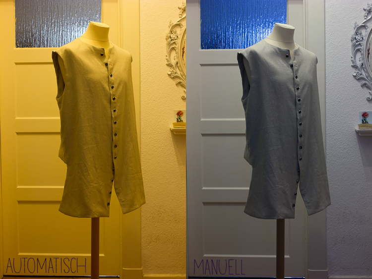 Automatischer Weißangleich contra manueller Modus