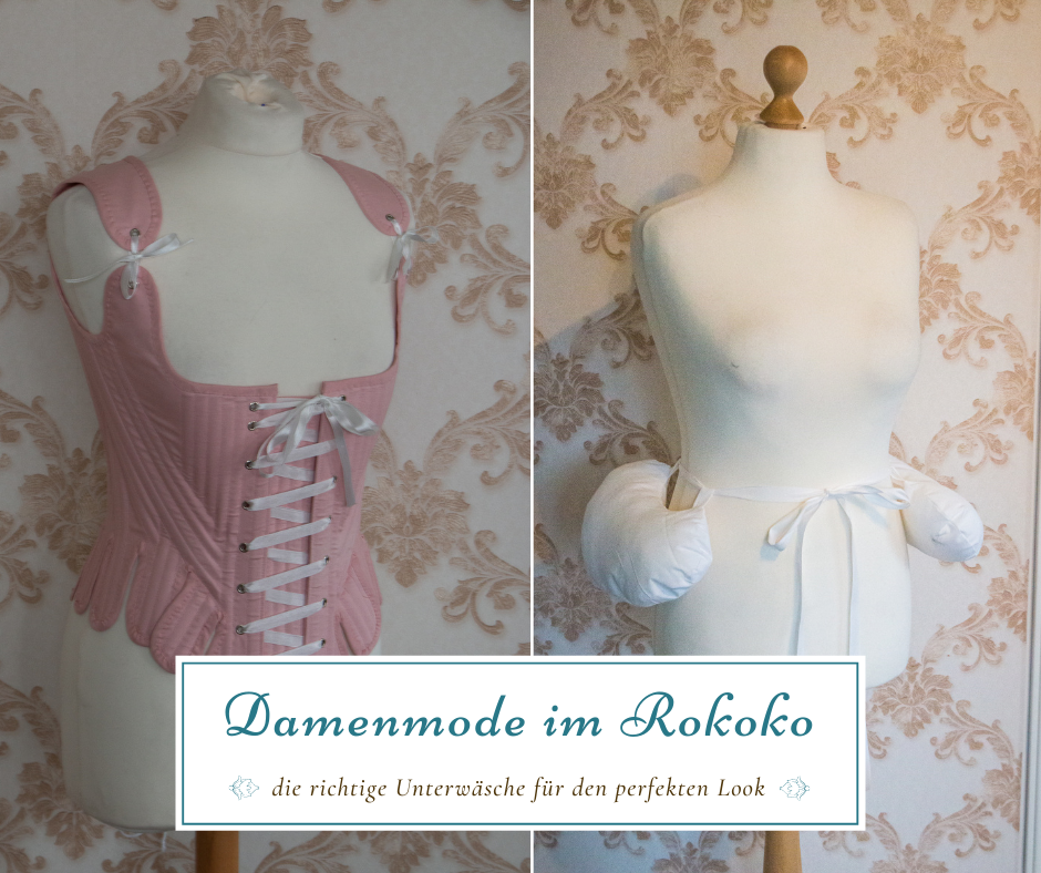 Die Unterwäsche einer Dame im Rokoko