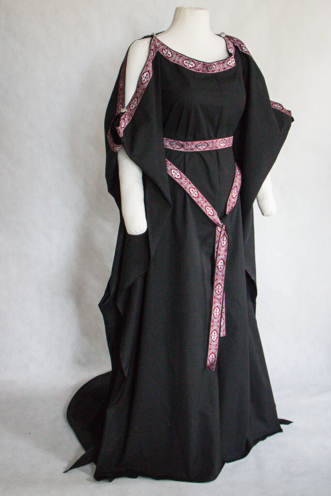 Mittelalterkleid Ceres Baumwolle schwarz