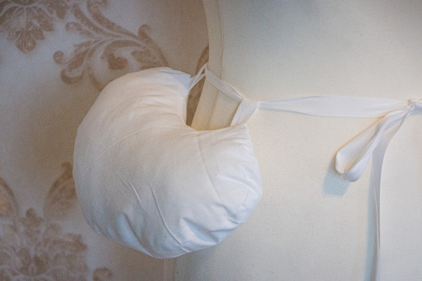 Rokoko Hüftkissen Baumwolle weiß